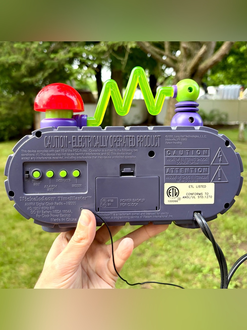 Vintage Nickelodeon Time Blaster Radio/Alarm Clock - Picture 10 of 12